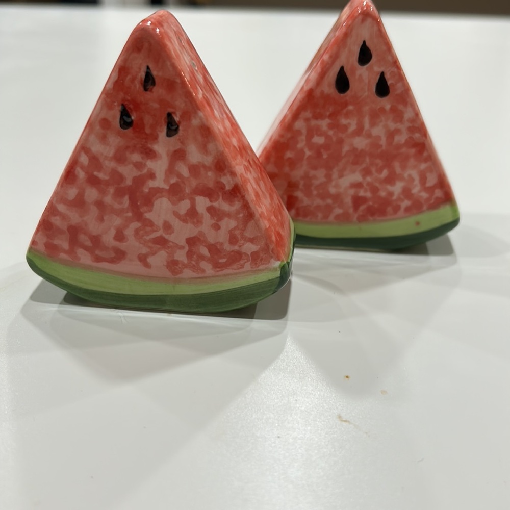 Watermelon Salt and Pepper Shakers